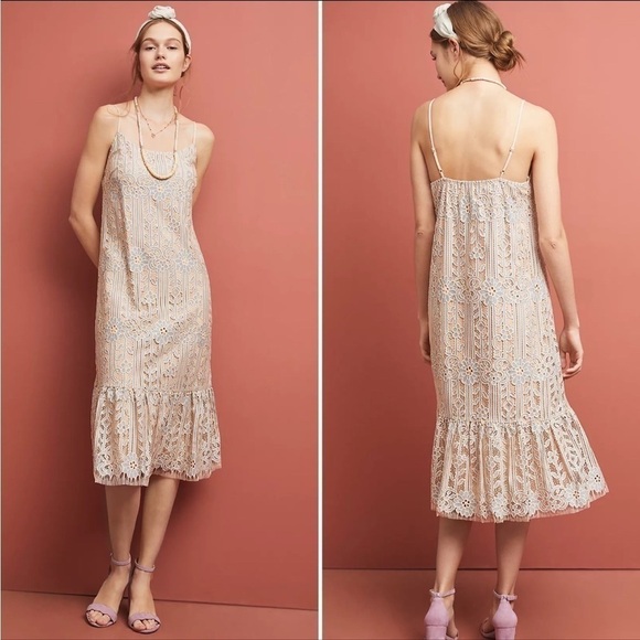 Anthropologie | Eri + Ali twilight lace midi dress sz S - Picture 2 of 6